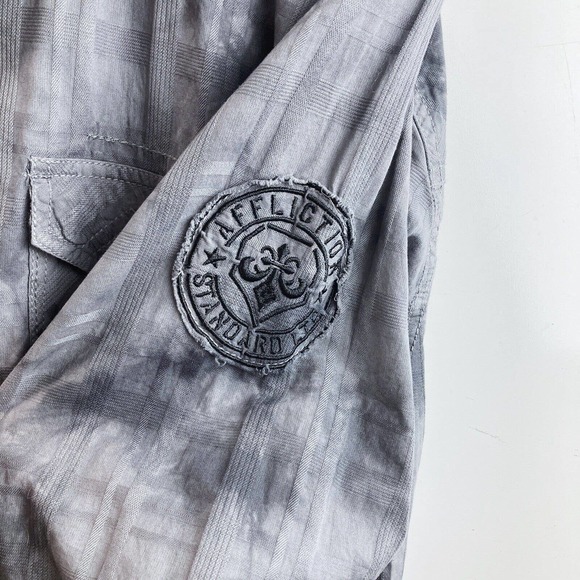 Affliction Black Premium Men's Long Sleeve Button Up Shirt - Picture 6 of 7